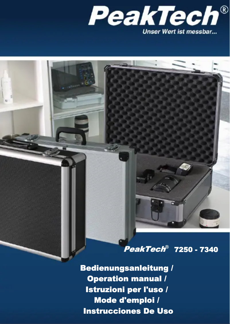 Page n°1 - Manuel utilisateur PeakTech 7335