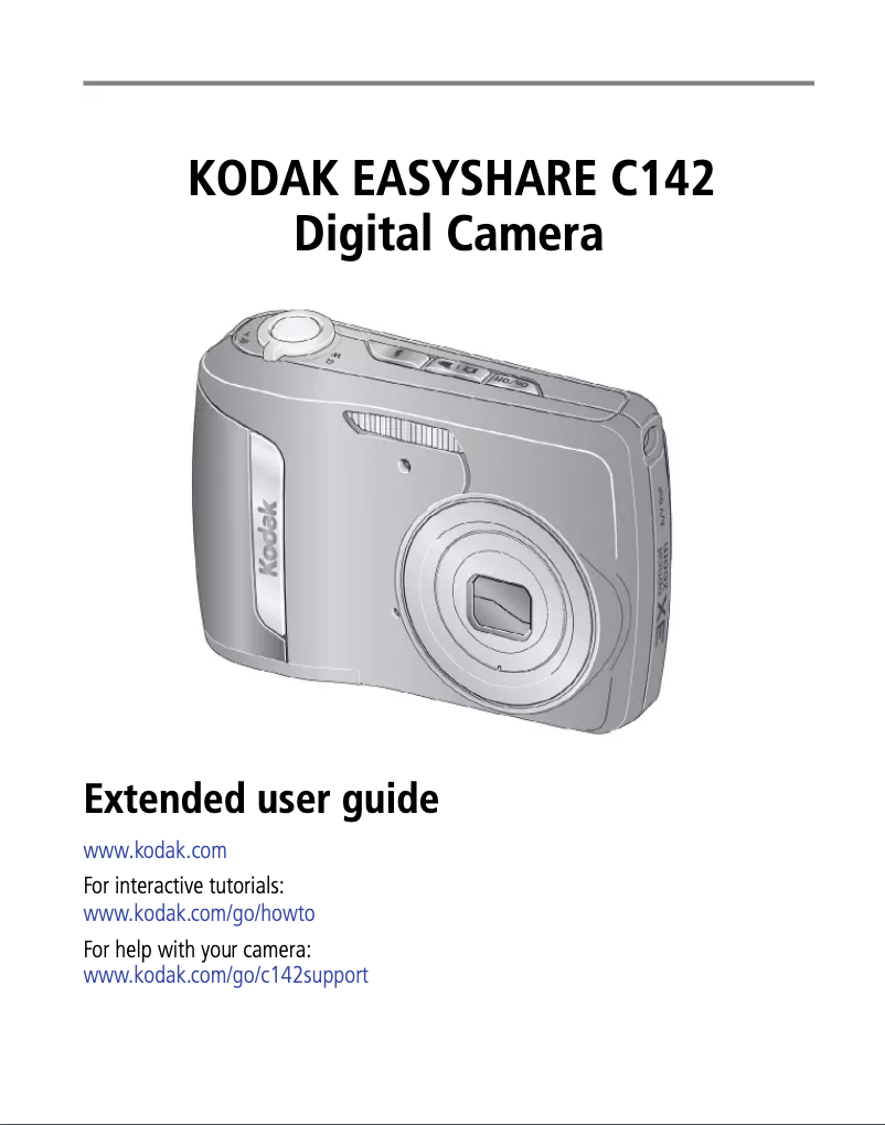 Page 1 de la notice Manuel utilisateur Kodak EasyShare C142