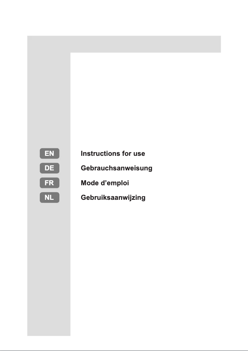 Page 1 de la notice Manuel utilisateur Privileg PRC 551 A+