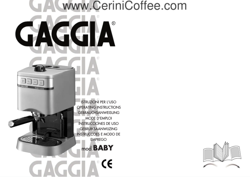 Page n°1 - Manuel utilisateur Philips Saeco Baby New ER 156