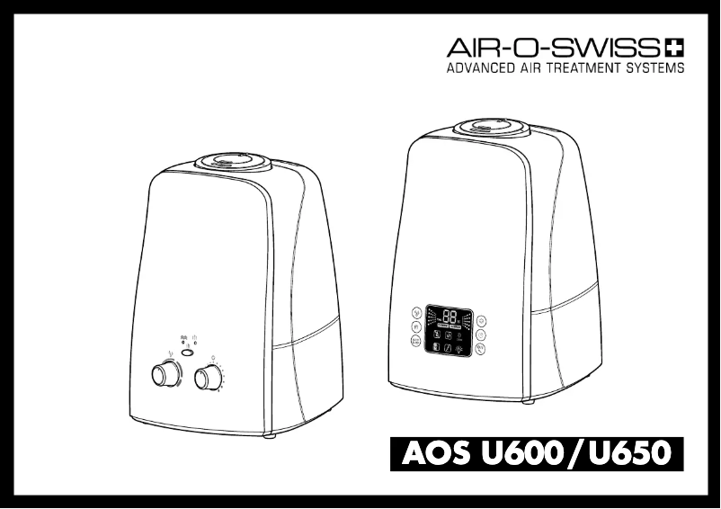Page n°1 - Manuel utilisateur Boneco U600