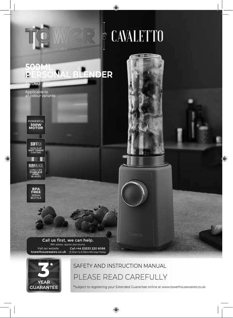 Imagen de la primera página del manual del dispositivo Cavaletto T12060