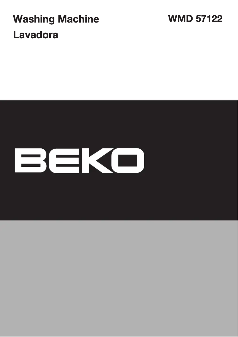 Page 1 de la notice Manuel utilisateur Beko WMD 57122