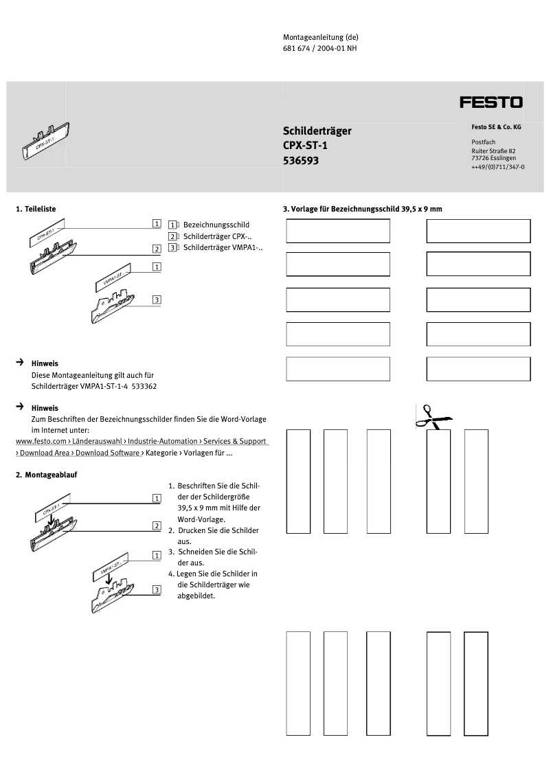Image de la première page du manuel de l'appareil CPX-ST-1