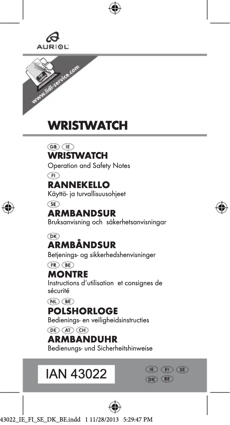 Página 1 del manual Manual de usuario Auriol IAN 69549