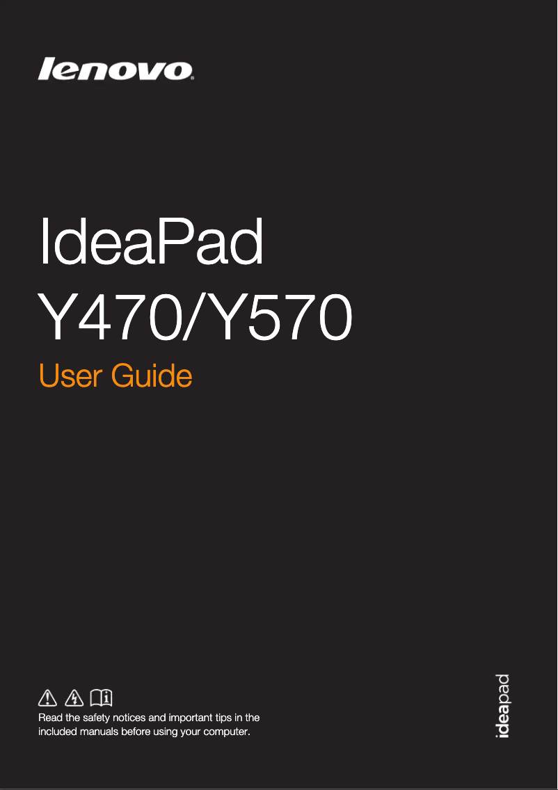 Page 1 de la notice Manuel utilisateur Lenovo IdeaPad Y570