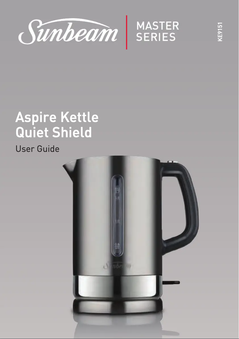 Page 1 de la notice Manuel utilisateur Sunbeam KE9151
