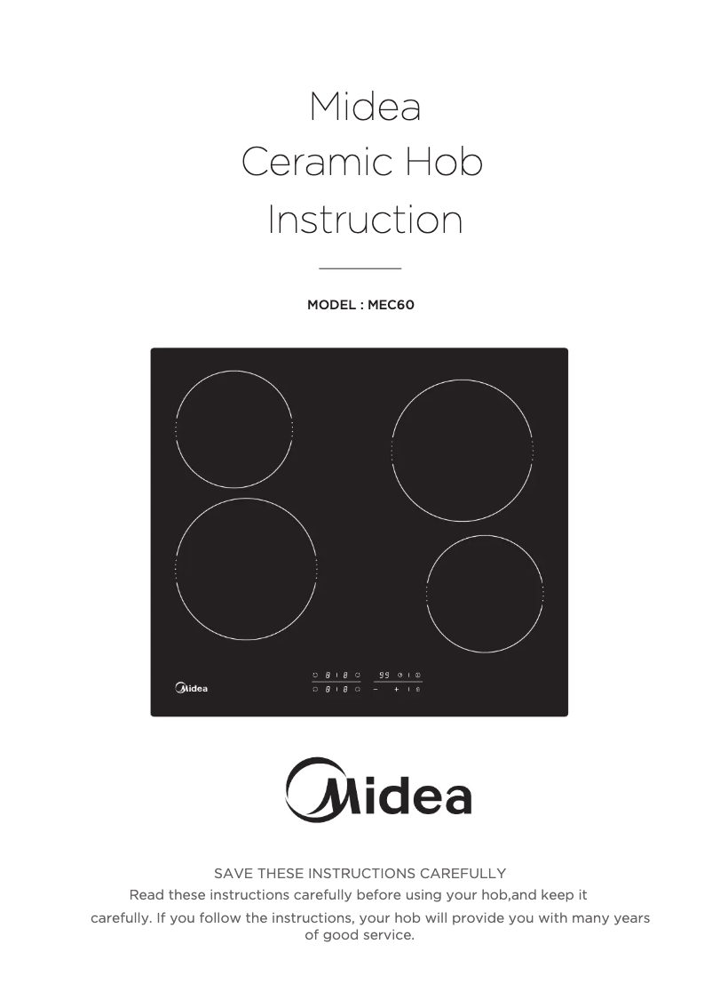 Página 1 del manual Manual de usuario Midea MEC60