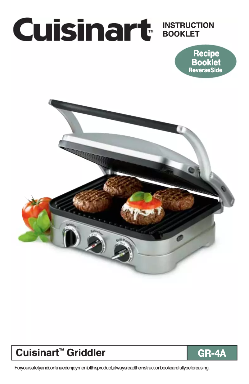 Image de la première page du manuel de l'appareil Griddler GR-4N
