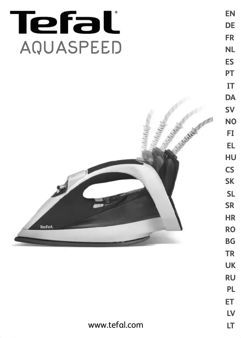 Page n°1 - Manuel utilisateur Tefal Aquaspeed FV5210