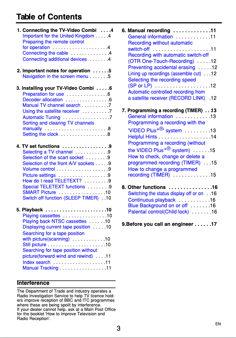 First page image of the manual for 14PV375