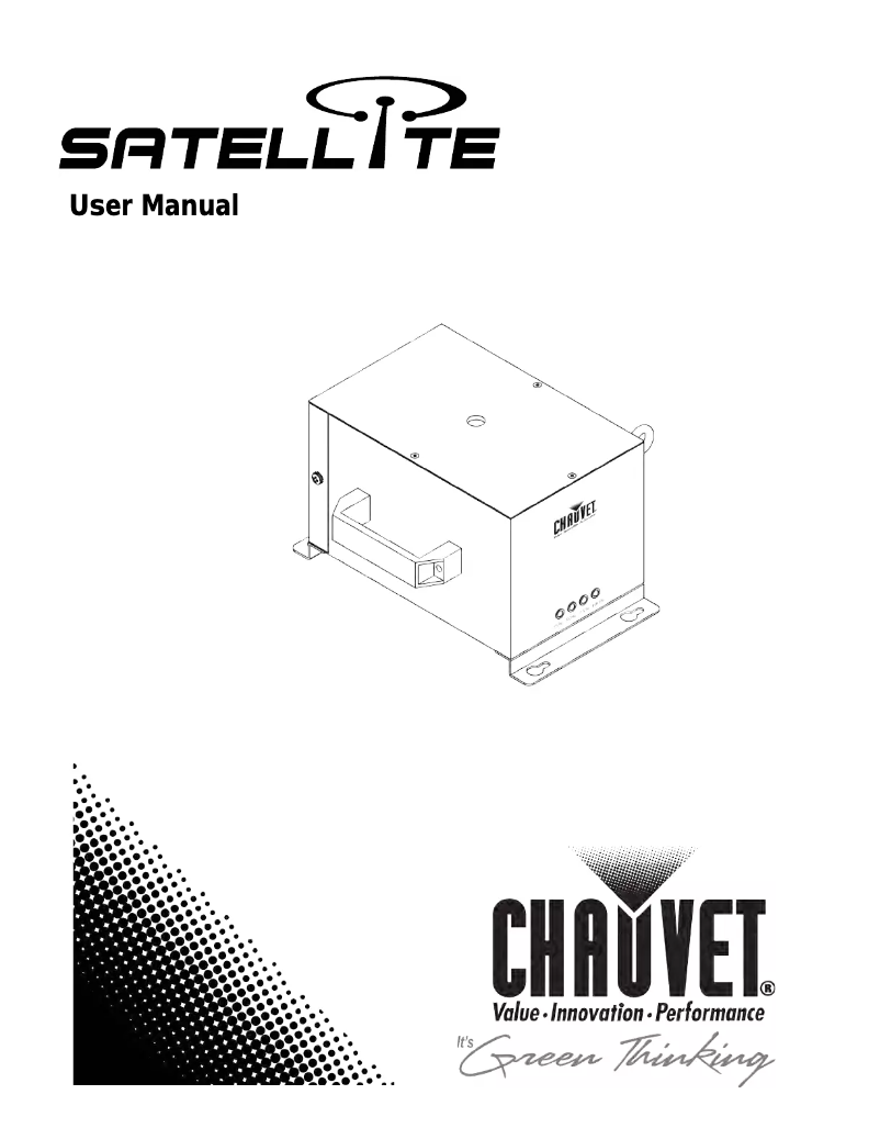 Page 1 de la notice Manuel utilisateur Chauvet Sattelite