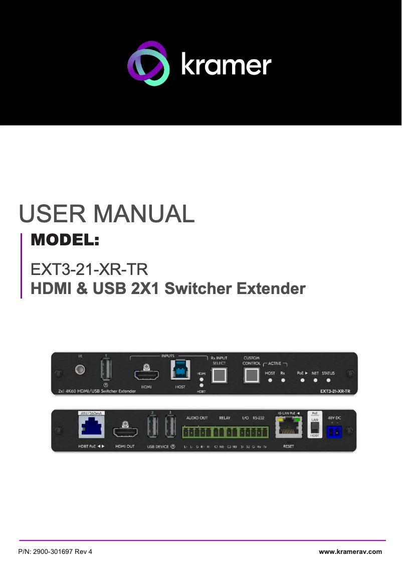 Image de la première page du manuel de l'appareil EXT3-21-XR-TR