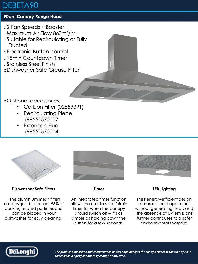 Image de la première page du manuel de l'appareil DEBETA90