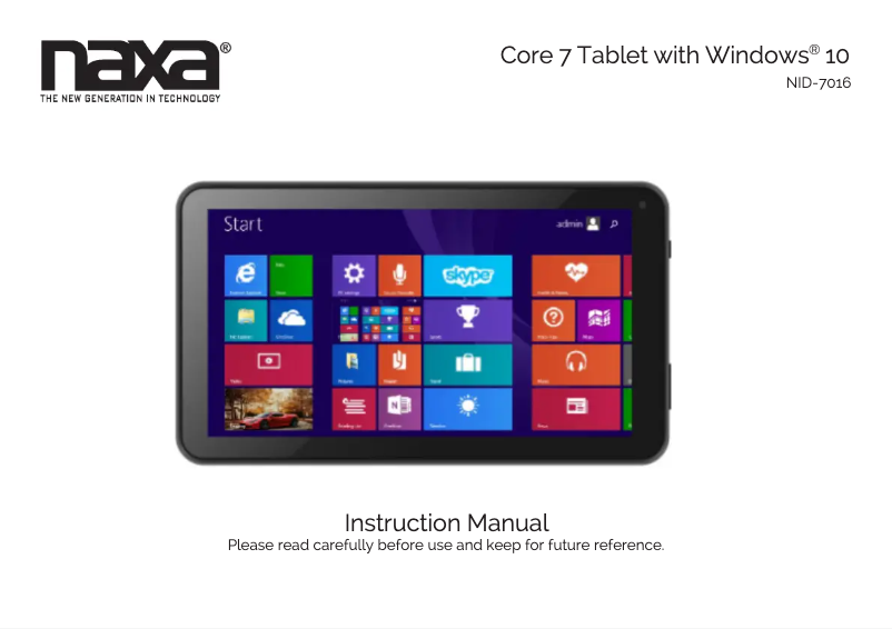 Página 1 del manual Manual de usuario Naxa NID-7016