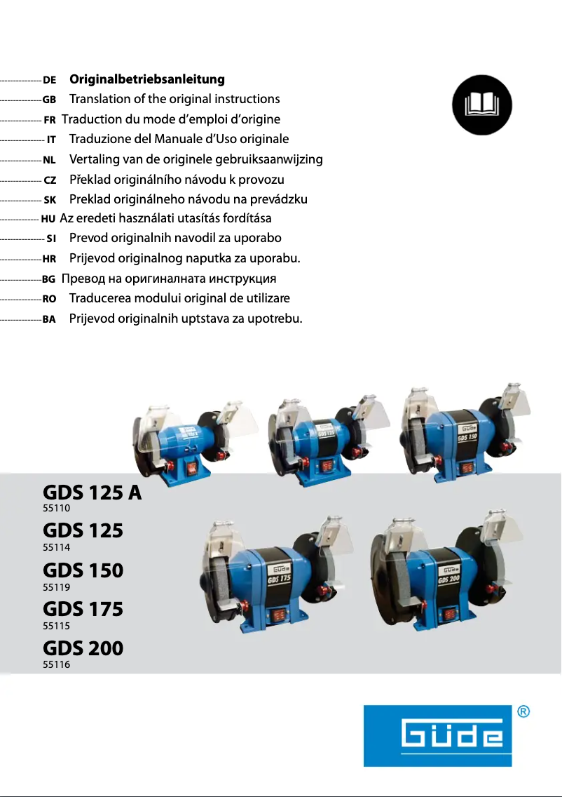 Image de la première page du manuel de l'appareil GDS 150 L