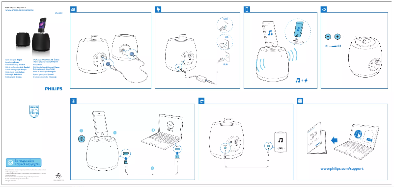 Page 1 de la notice Guide de démarrage rapide Philips DS6200