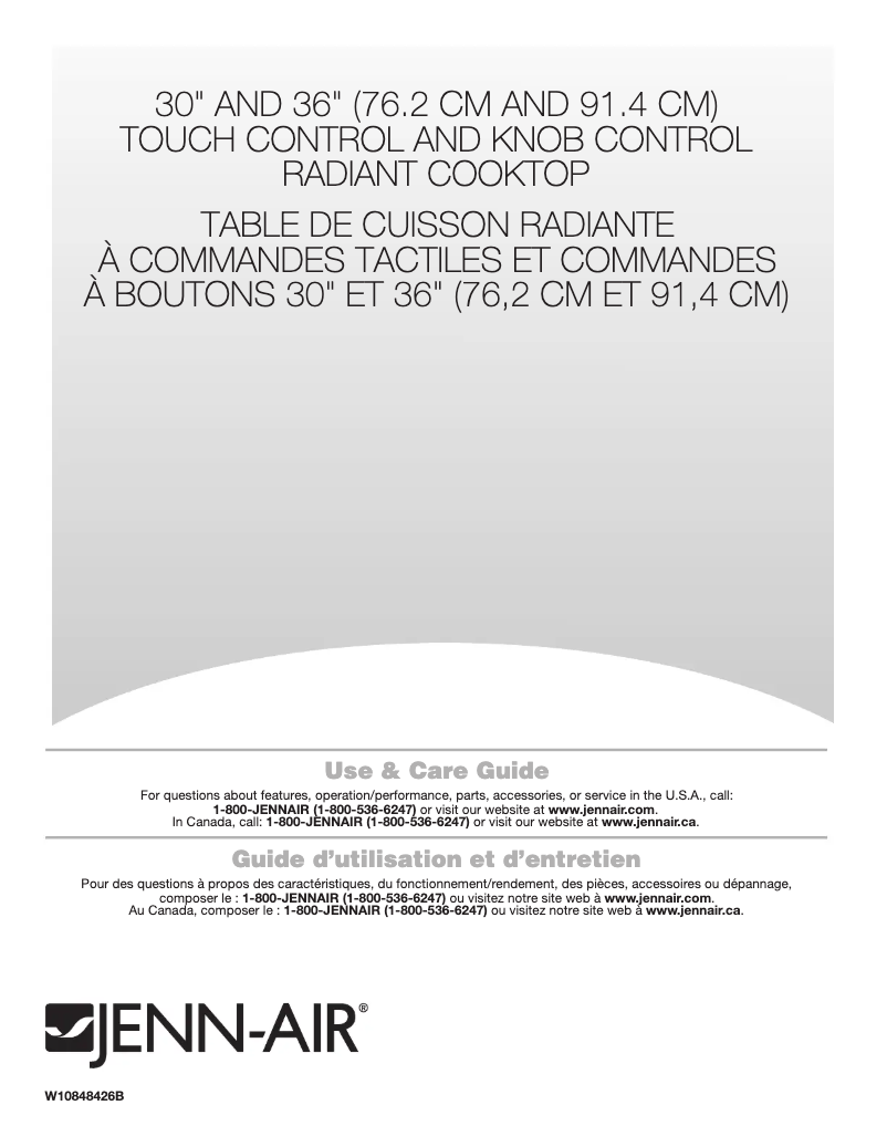 Page n°1 - Manuel utilisateur JennAir JED4536GB