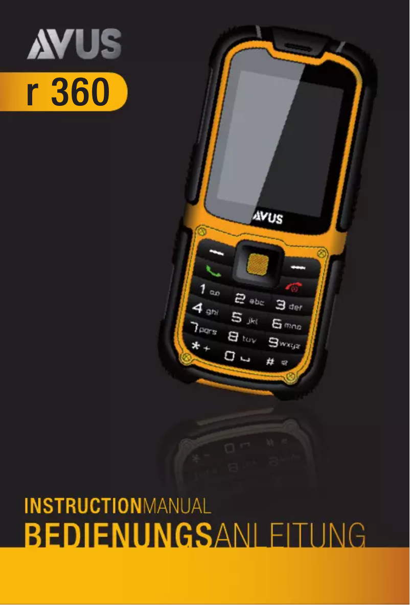 Page 1 de la notice Manuel utilisateur AVUS R360
