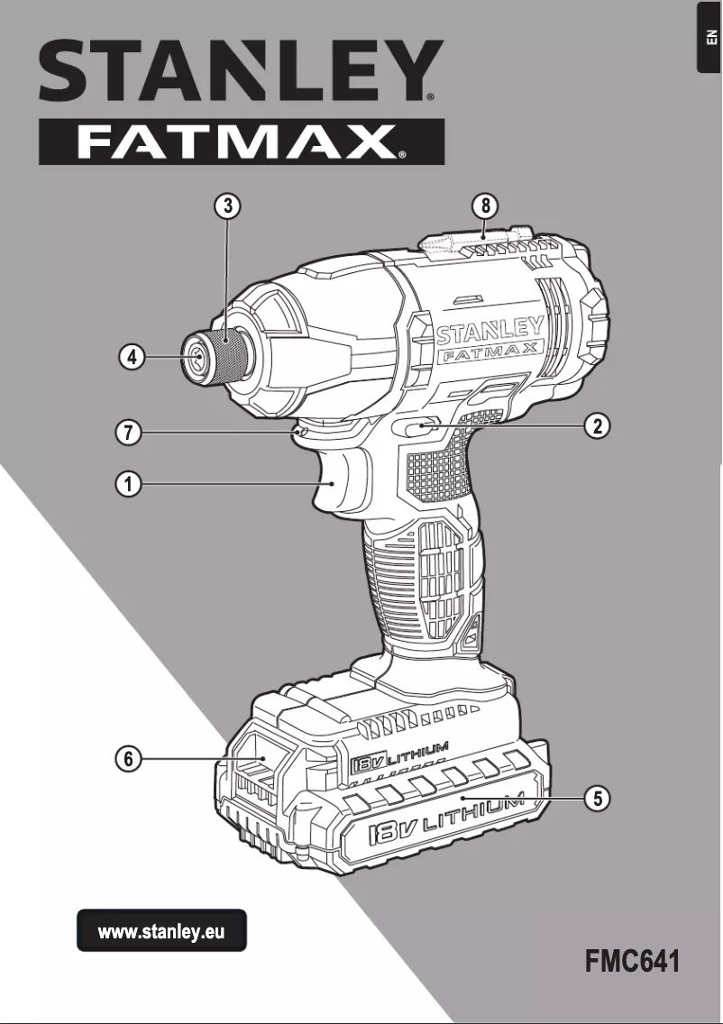 Page 1 de la notice Manuel utilisateur Stanley FMCK469