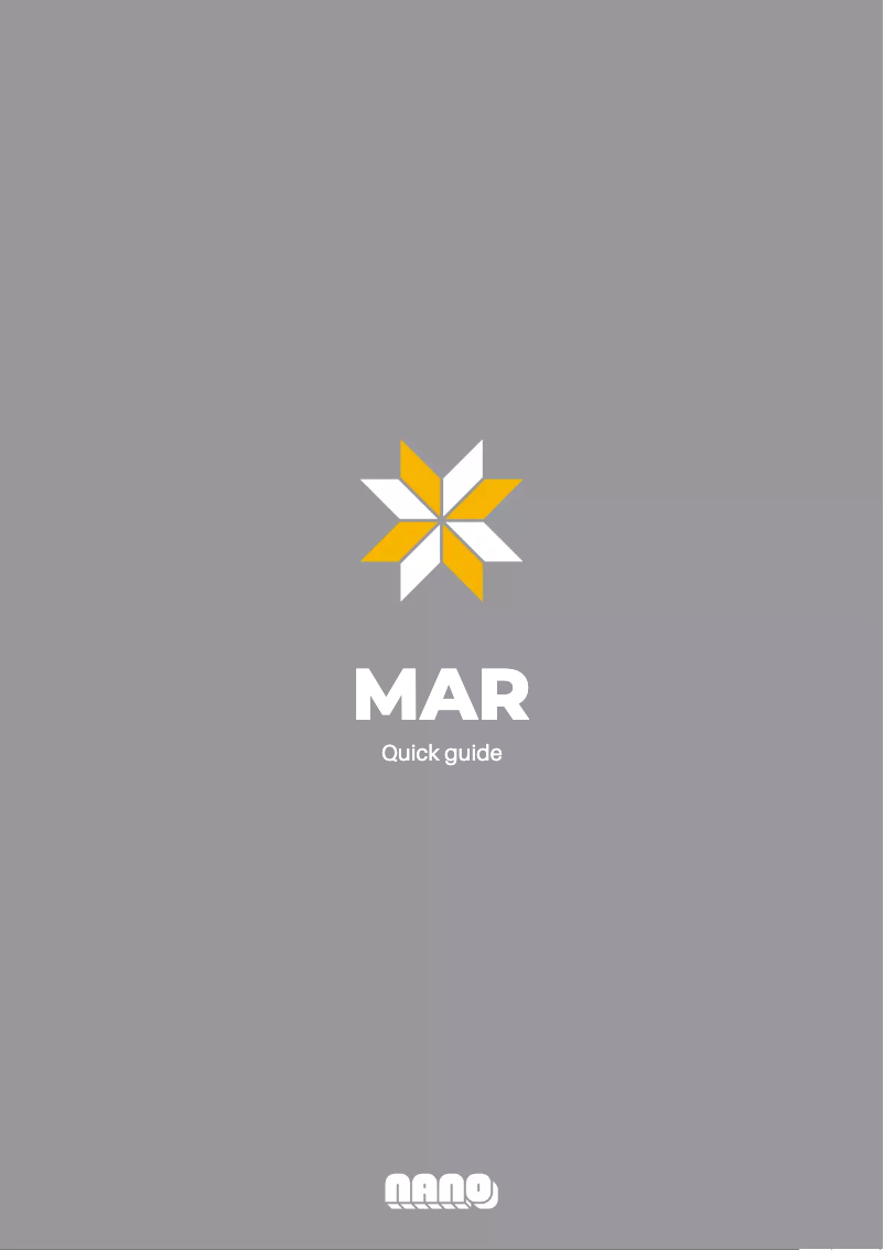 Page n°1 - Manuel utilisateur NANO Modules MAR