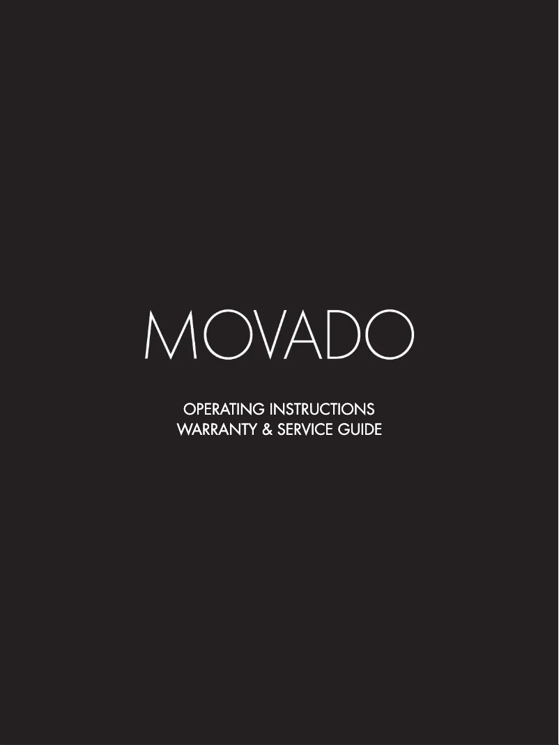 Page 1 de la notice Manuel utilisateur Movado Bold Fusion 3600626