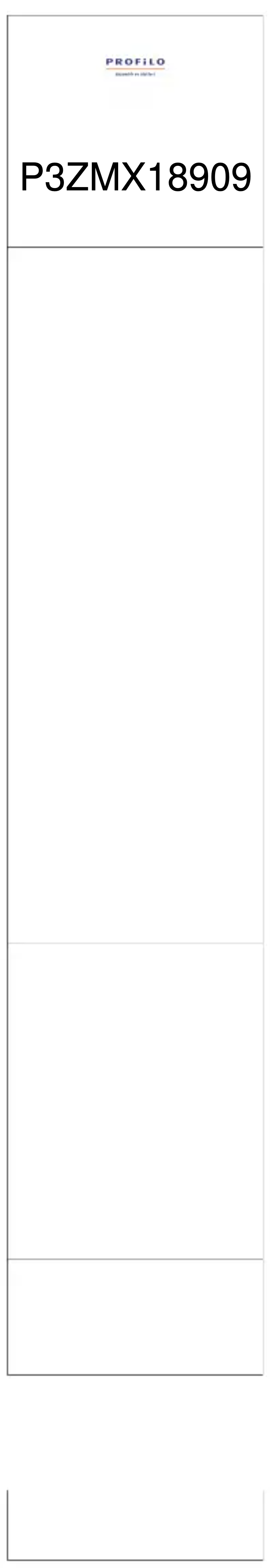 Page 1 de la notice Manuel utilisateur Profilo P3ZMX18909