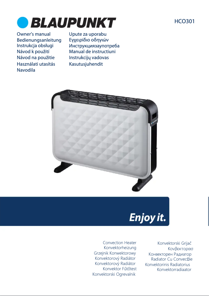 Página 1 del manual Manual de usuario Blaupunkt HCO301