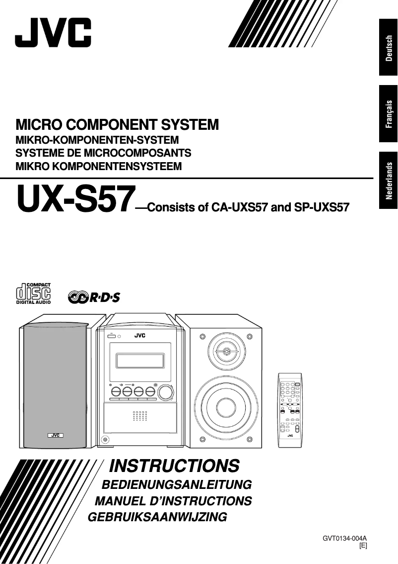 Page 1 de la notice Manuel utilisateur JVC UX-S57
