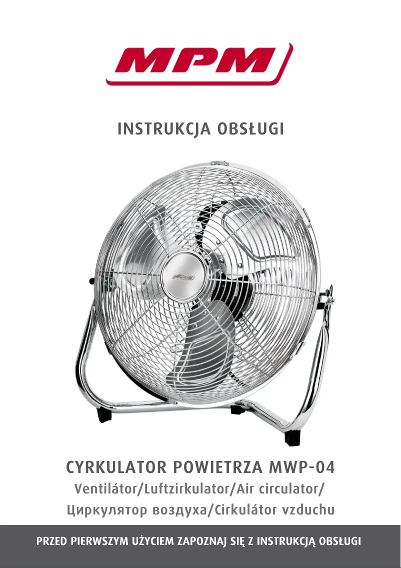 Image de la première page du manuel de l'appareil MWP-04