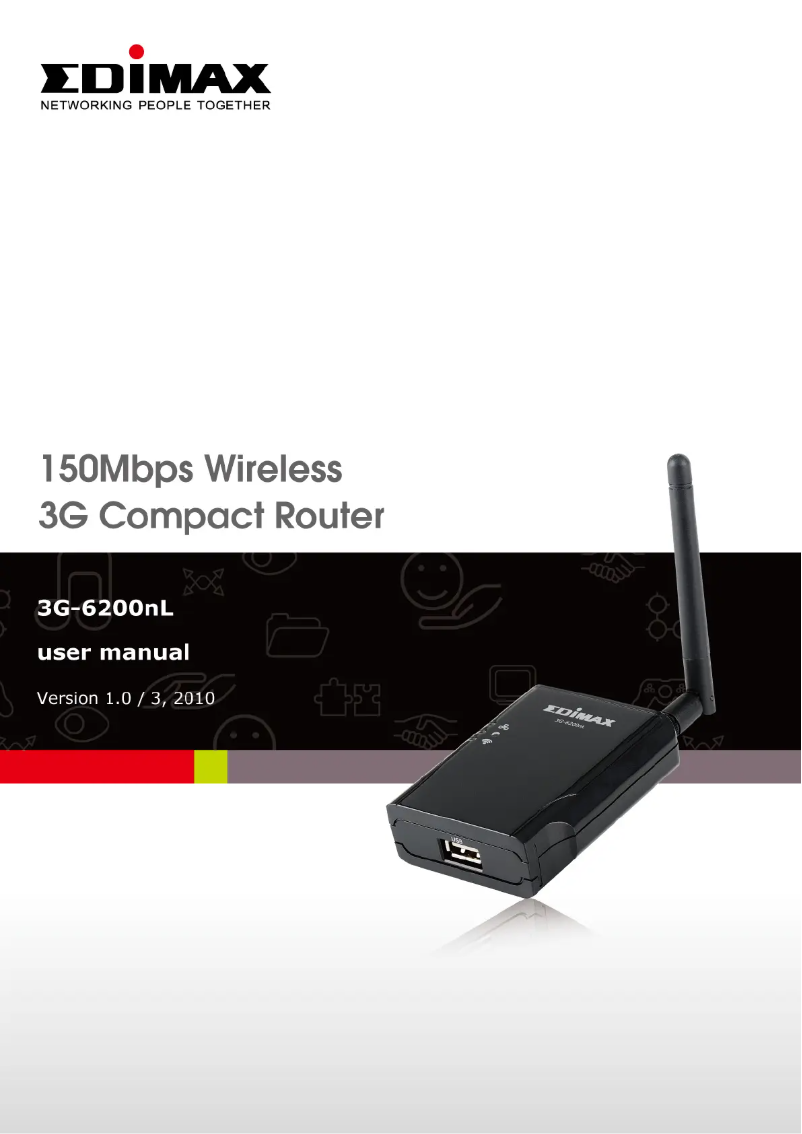 Página 1 del manual Manual de usuario Edimax 3G-6200nL