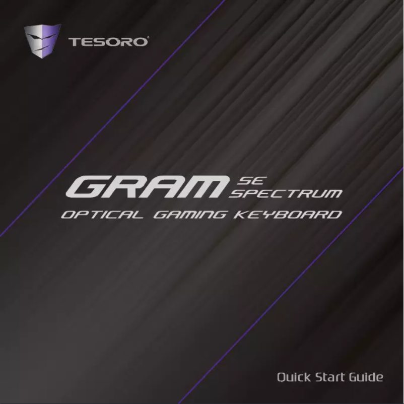 Image de la première page du manuel de l'appareil Gram SE Spectrum