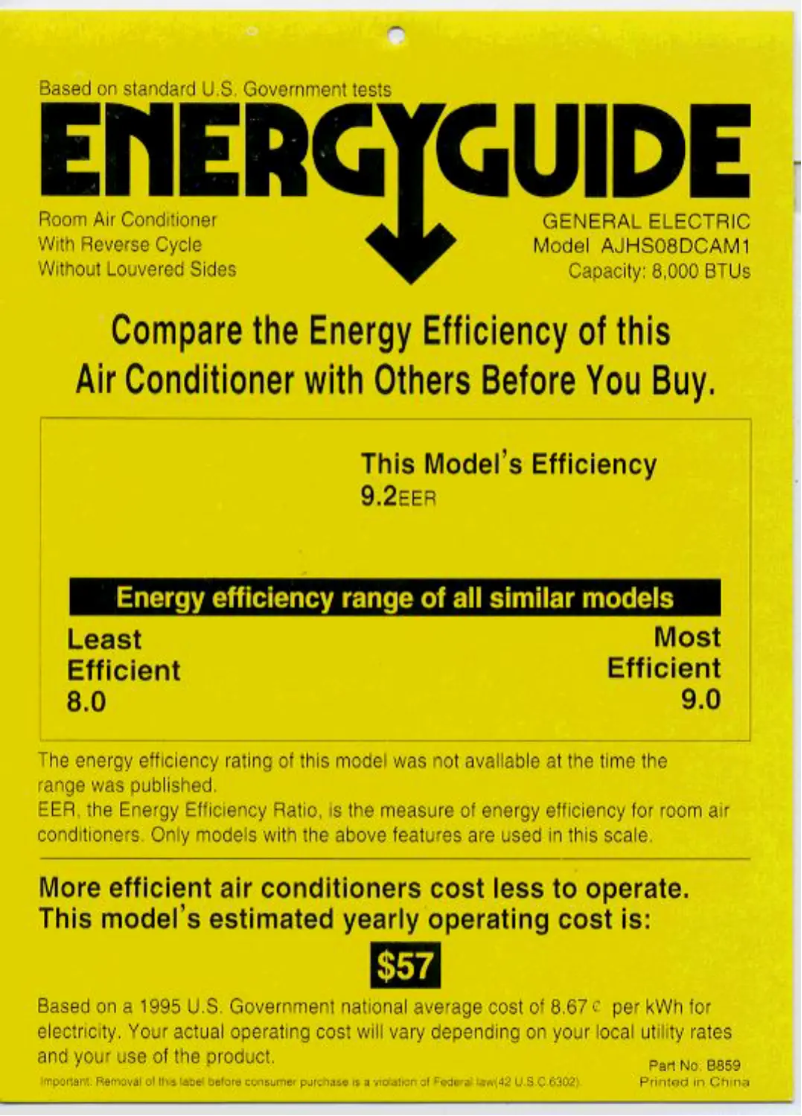 Image de la première page du manuel de l'appareil AJHS08DCA