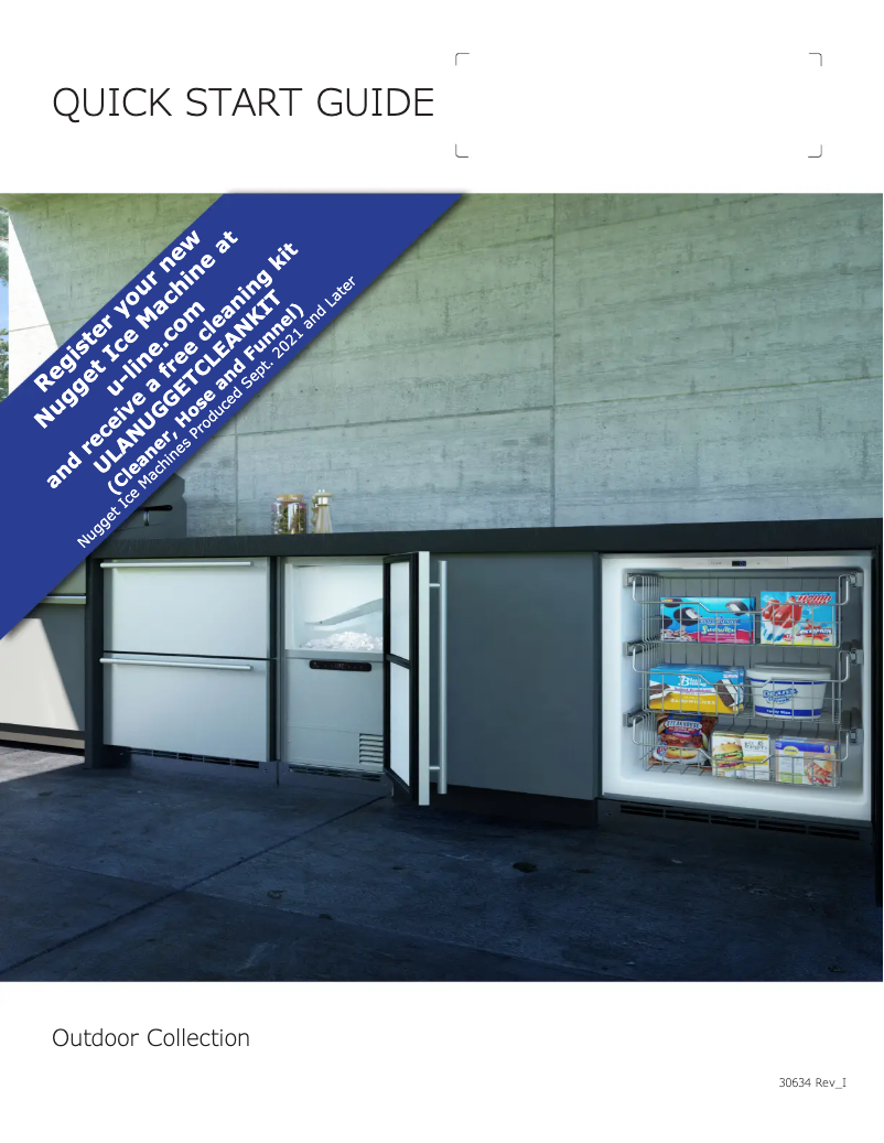 Page n°1 - Guide de démarrage rapide U-Line HFZ124