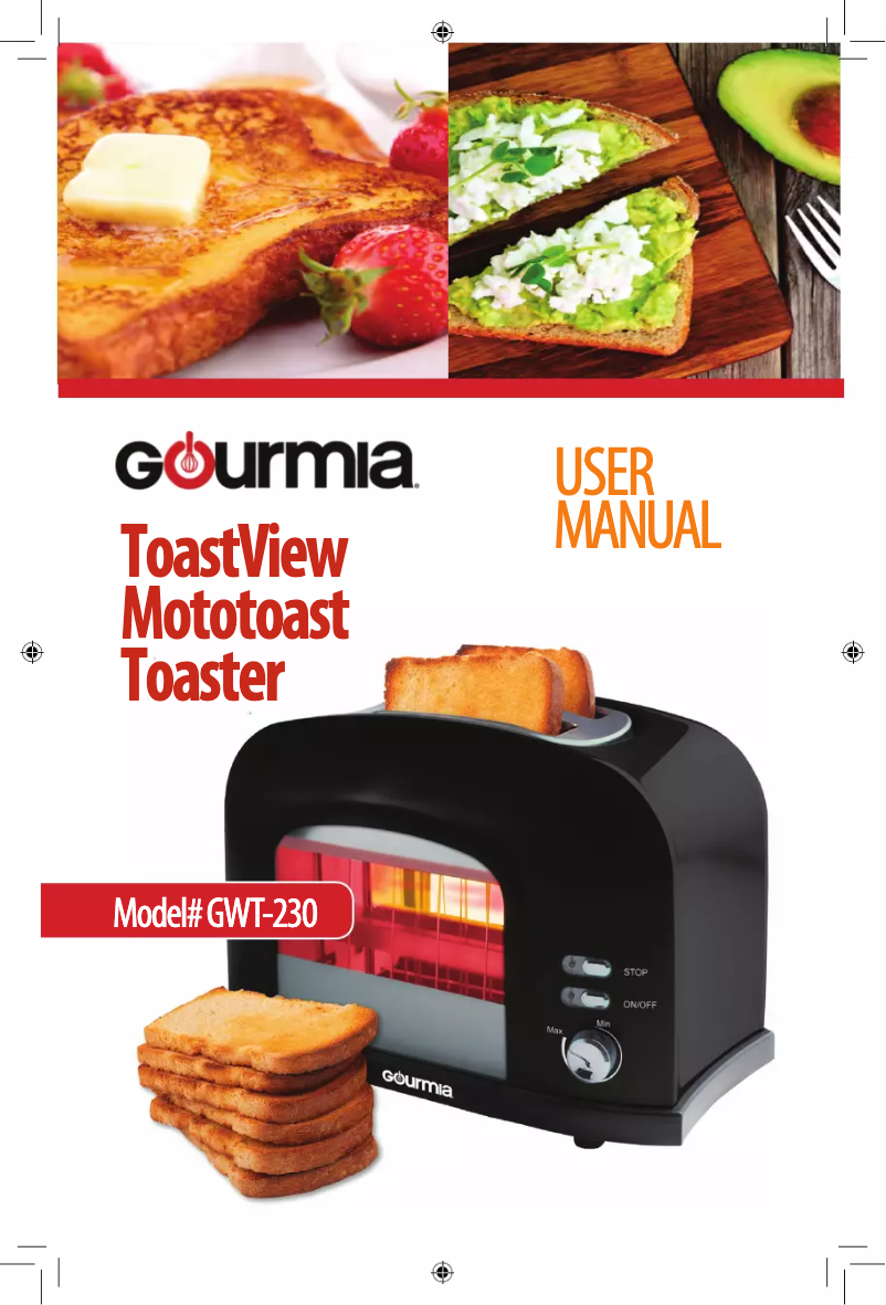 Page 1 de la notice Manuel utilisateur Gourmia GWT230