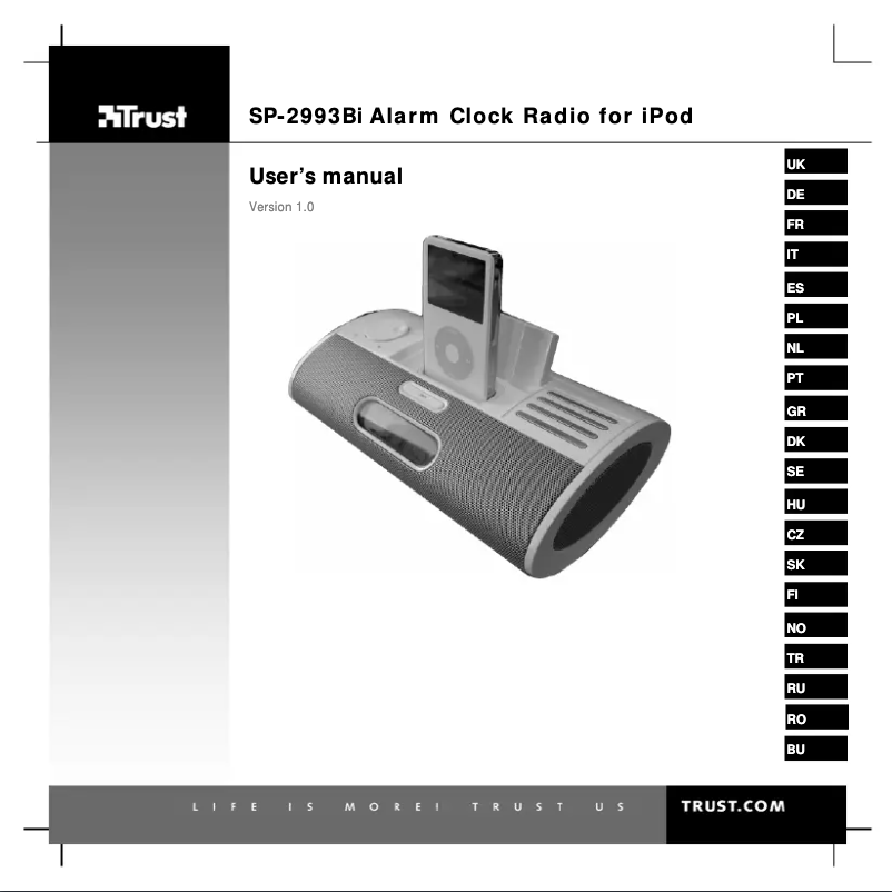 Page n°1 - Manuel utilisateur Trust SP-2993