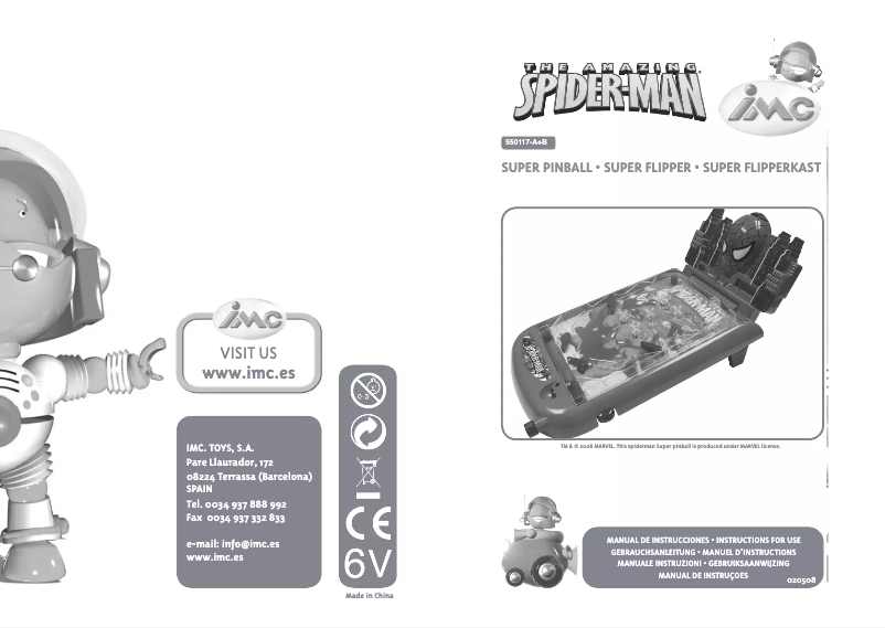 Imagen de la primera página del manual del dispositivo 550117