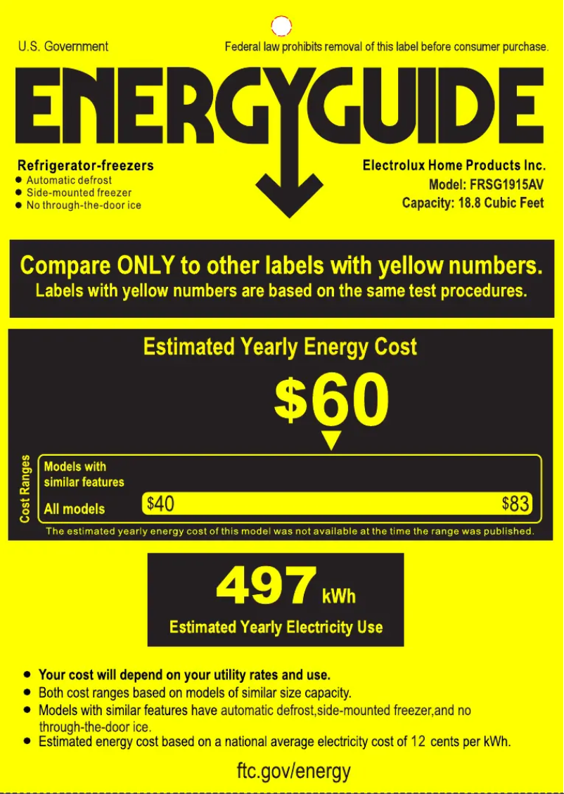 Image de la première page du manuel de l'appareil FRSG1915AV