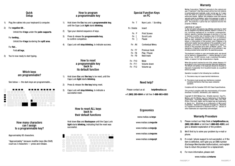 Image de la première page du manuel de l'appareil Ergo Pro