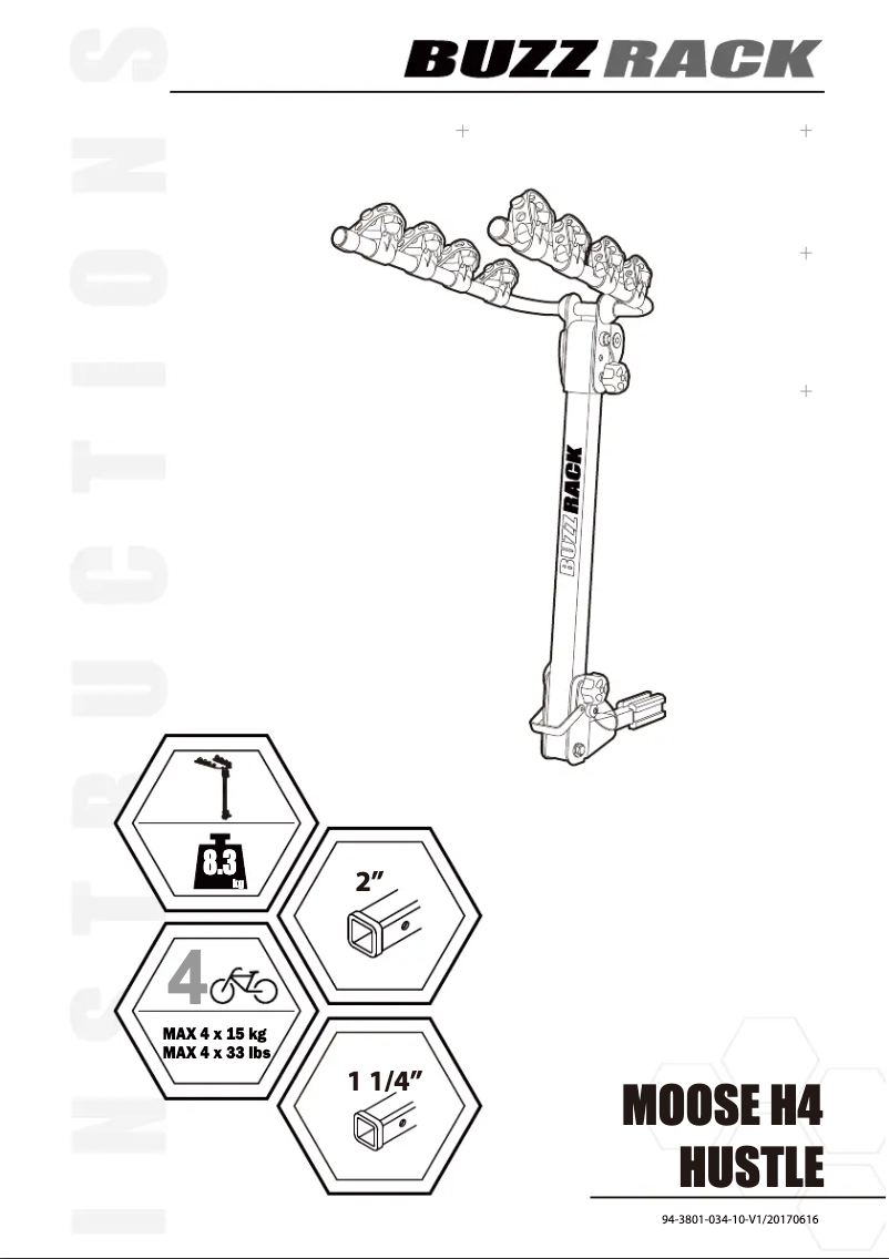 Page n°1 - Manuel utilisateur Buzz Rack Moose H4