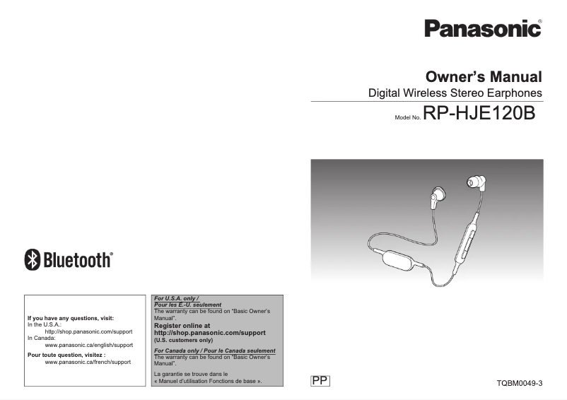 Imagen de la primera página del manual del dispositivo ErgoFIT RP-HJE120