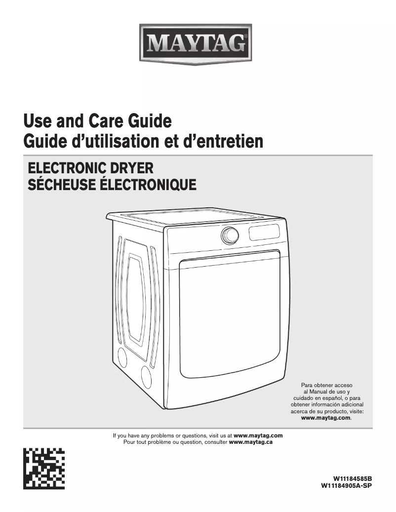 Page 1 de la notice Manuel utilisateur Maytag MGD6630HW