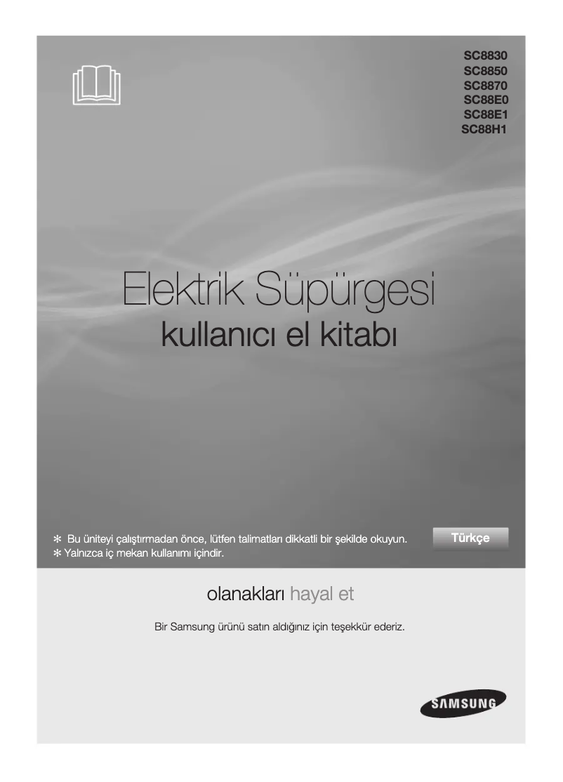 Page 1 de la notice Manuel utilisateur Samsung SC8870