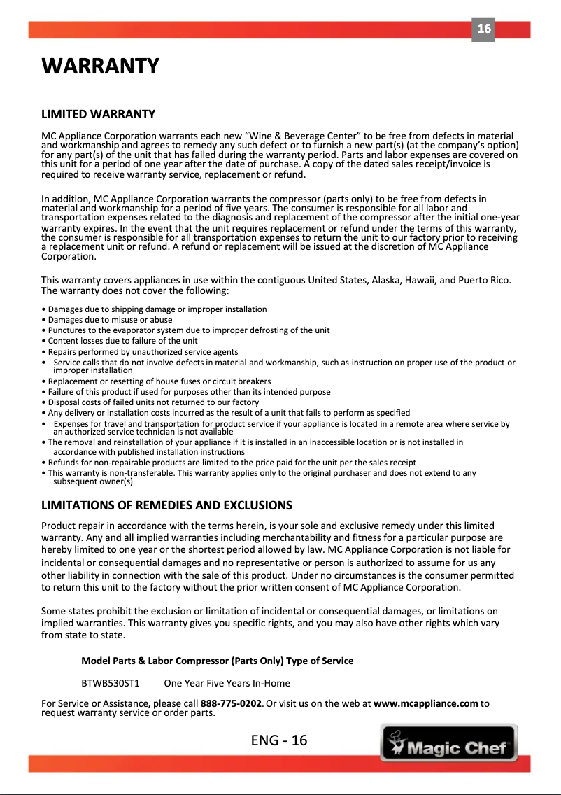 Imagen de la primera página del manual del dispositivo BTWB530ST1