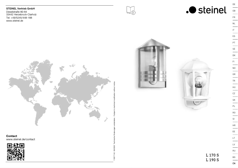 Image de la première page du manuel de l'appareil L 190 S