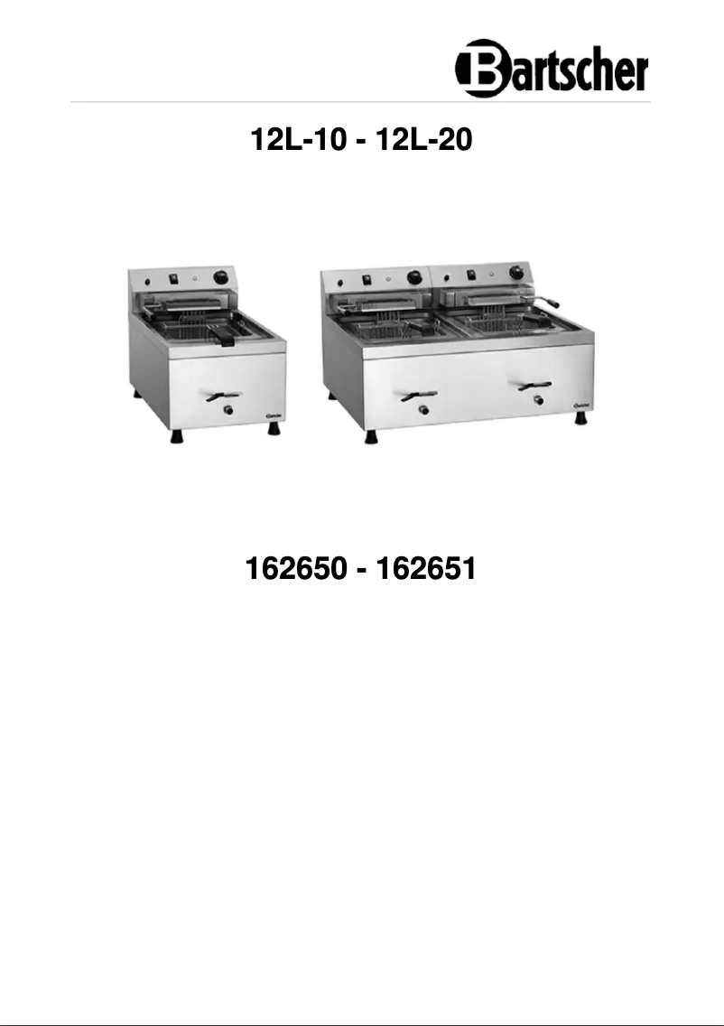Page n°1 - Manuel utilisateur Bartscher 12L-20