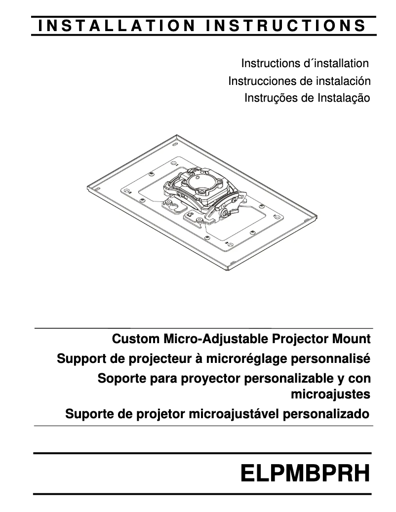 Página 1 del manual Manual de usuario Epson ELPMBPRH