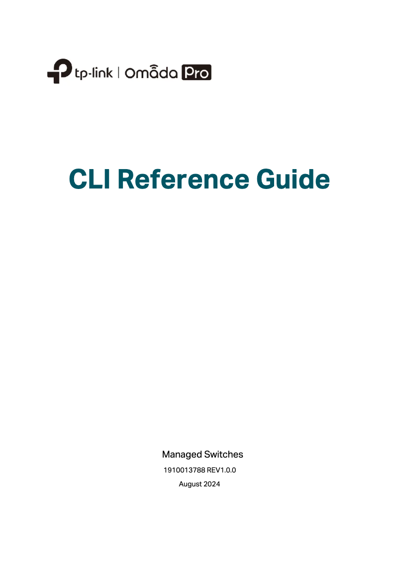 Image de la première page du manuel de l'appareil Omada Pro S5500-16XF