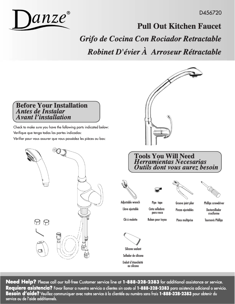 Page n°1 - Manuel utilisateur Danze D456720