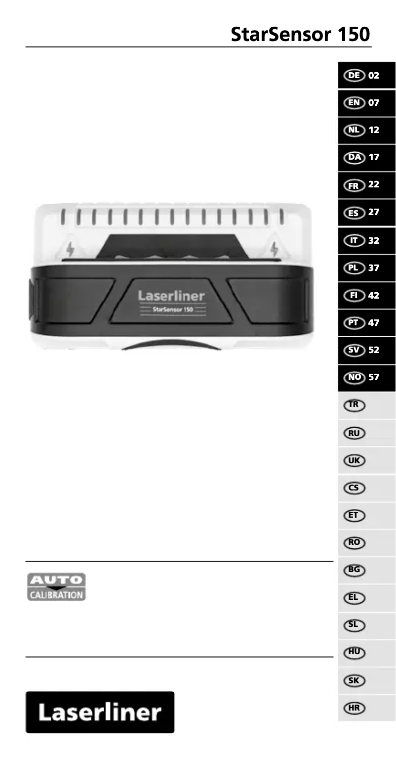Page 1 de la notice Manuel utilisateur Laserliner StarSensor 150